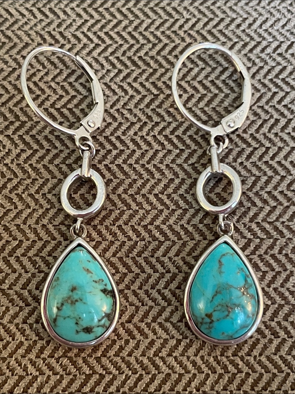 Heng Ngai Sterling Silver Turquoise Earrings